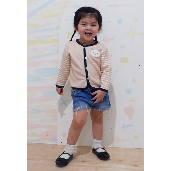 BAJU JAKET CARDIGAN KARDIGAN SWEATER LENGAN PANJANG ATASAN KOREAN BAYI ANAK LAKI PEREMPUAN 1-5 TAHUN IMPORT BISA COD CEWEK COWOK KANCING HIDUP