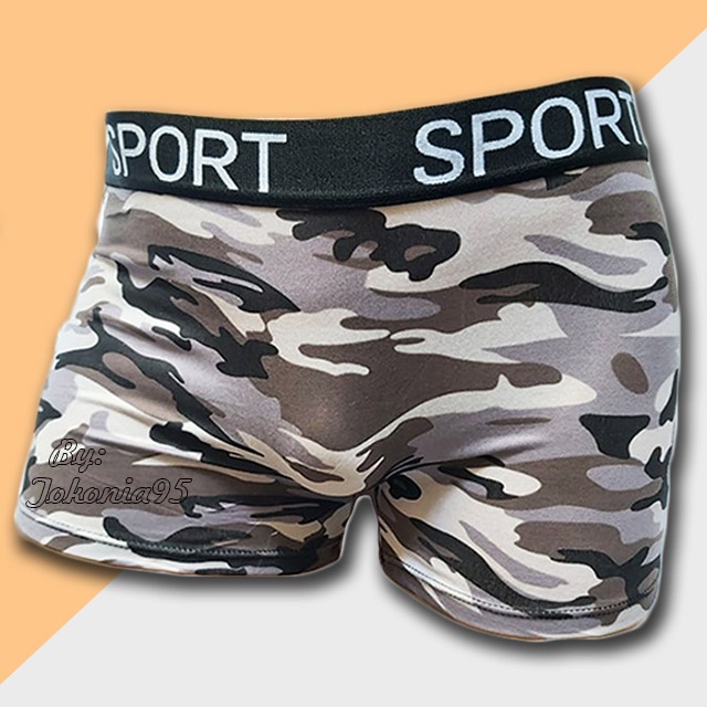 Celana Dalam Boxer Pria Sport Art 0024 - Boxer Pria Elastis Adem Nyaman