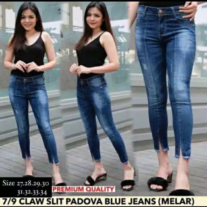 RAISA CELANA JEANS SNOW 7/9 BELAH TULANG // JEANS SNOW FRONT LINE BELAH