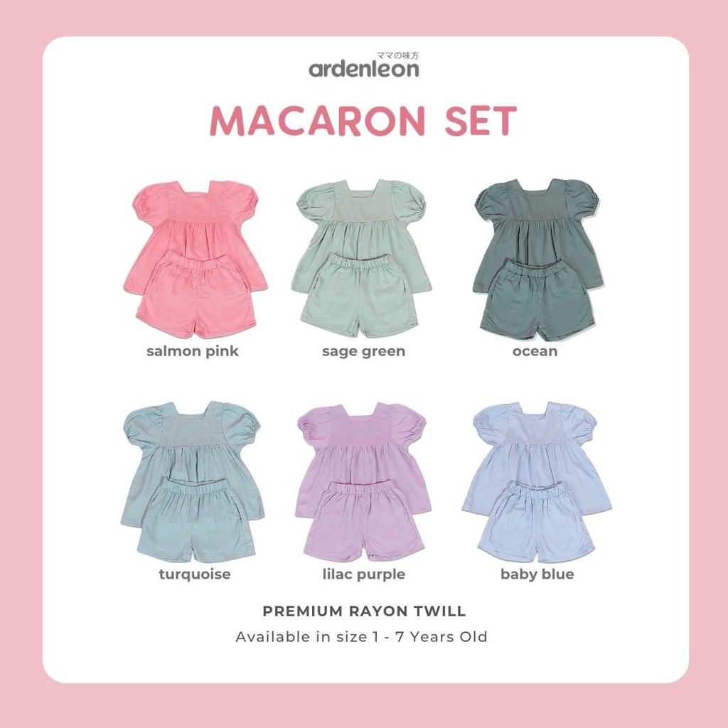 ARDENLEON MACARON SET / SETELAN ANAK / ARDEN LEON