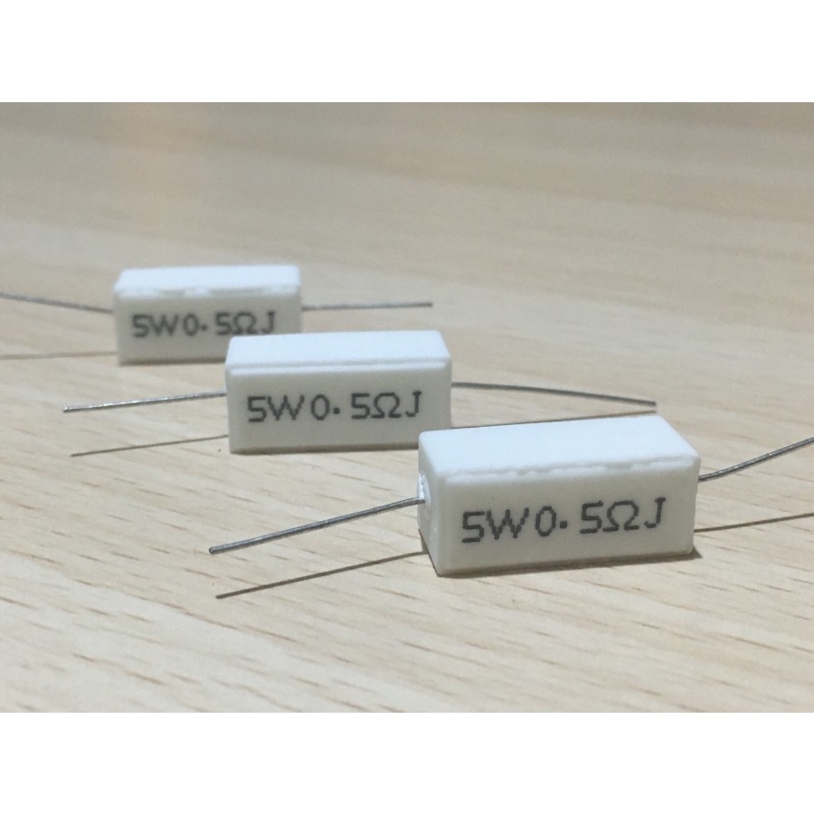 RESISTOR 5 WATT 5W 0.5OHM 0.5 OHM Ω 0.5R