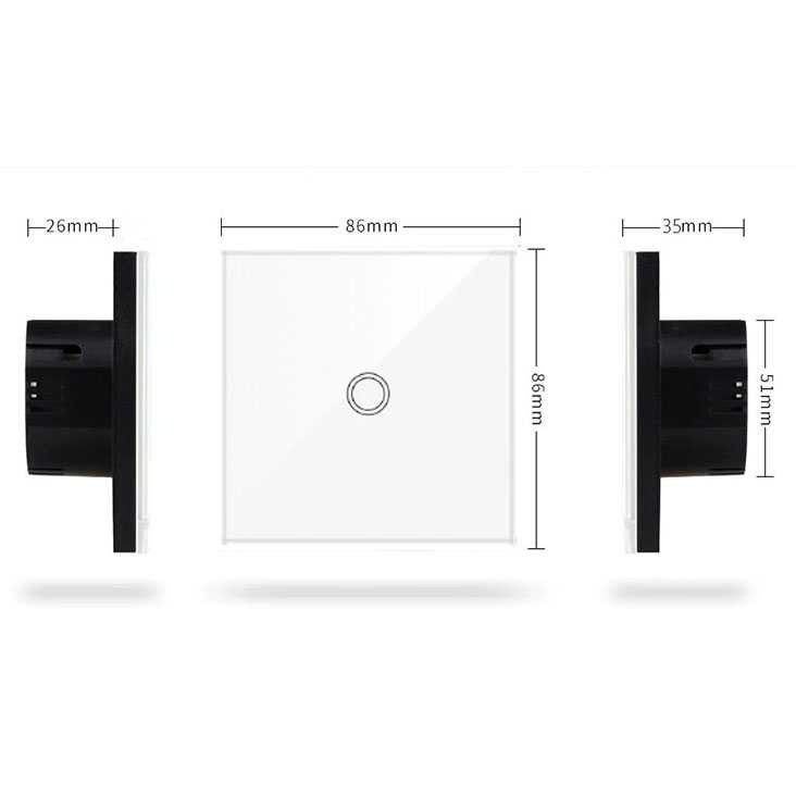 Saklar Lampu Sentuh Dinding Wall Switch Touch Sensor  LED Light Panel