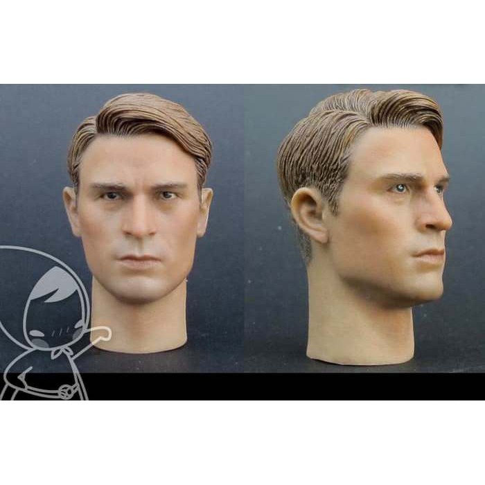 1/6 scale Steve Roger Captain America Head Sculpt