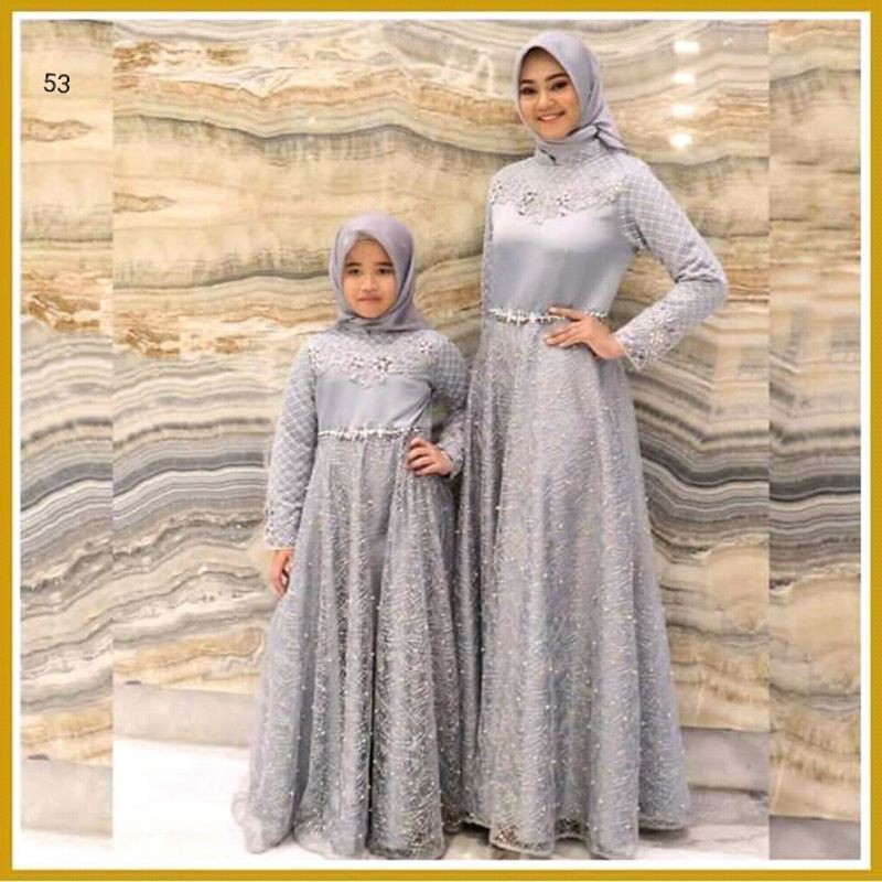 GAUN COUPLE IBU DAN ANAK