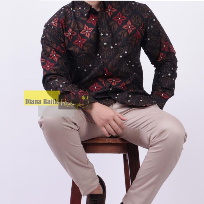 GROSIR Baju Batik Pria Gus Azmi Syubbanul Muslimin Hadroh Azzahir Santri muslim, Modern Lengan Panjang