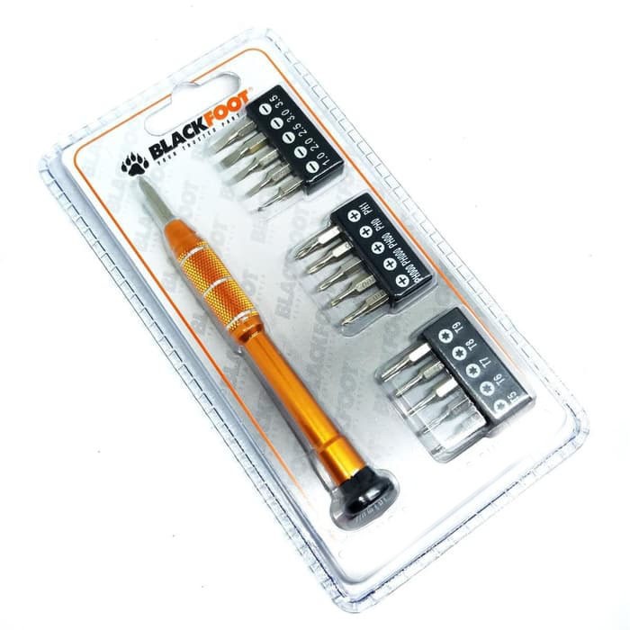 Blackfoot Obeng HP Arloji Set 17 pcs - Screwdriver Aluminium Handle