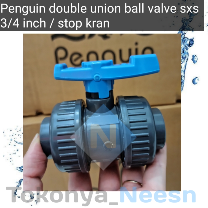 stop kran 3/4/ penguin double union ball valve 3/4 inch SxS