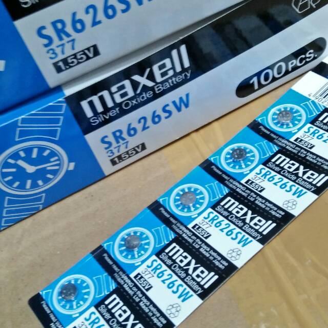 Batre jam tangan maxell SR626SW 377 ORIGINAL  batre original batre jam tangan