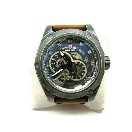jam tangan expedition original E 6679M COKLAT MUDA GREY