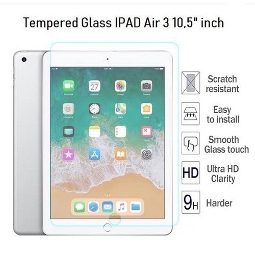 Ipad Air 3 10.5 Inch Tempered Glass Anti Gore Kaca Bening