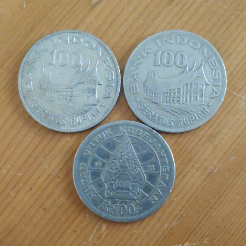 Uang Logam 100 Rupiah Tipis Th.1978
