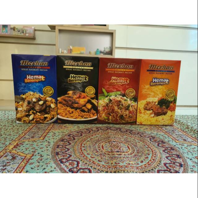 

Beras Basmati 4 Varian. Kabsah, Mandi, Biryani, Kebuli