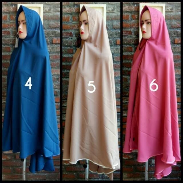 Khimar wolfis List bisban cadar tali jilbab syari instan List bisban cadar tali