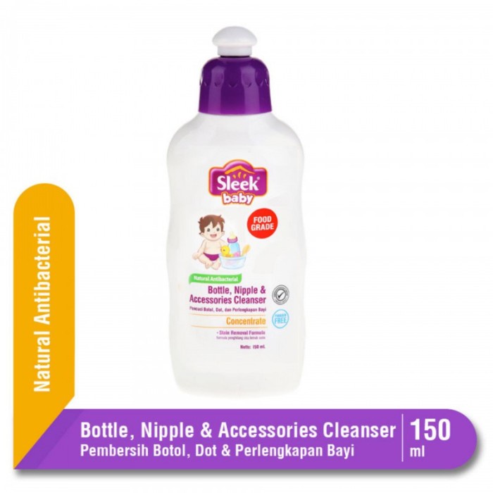 Sleek Baby Laundry Deterjen / Bottle Cleanser Cair Refill 450ml 150ml