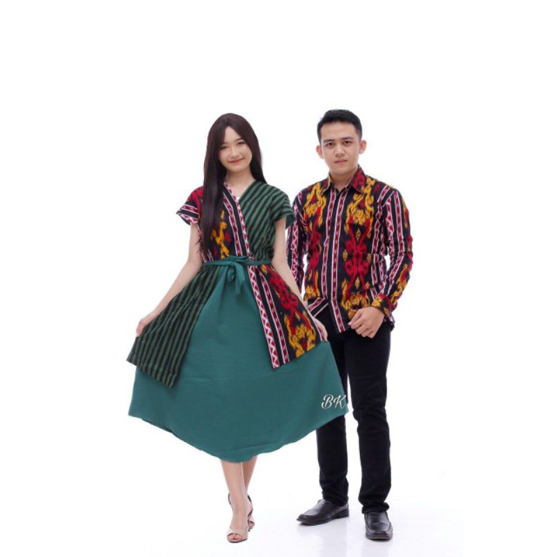 COUPLE DRESS BATIK MOTIV SONGKET DRESS ANDIN COUPLE COUPLE DRESS ANDIN BATIK SONGKET COUPLE