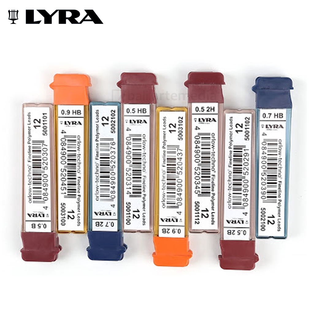 

Lyra Orlow -Techno Fineline Polymer Pencil Lead 0,5mm 2B / 0,9mm 2B / 0,7 mm HB
