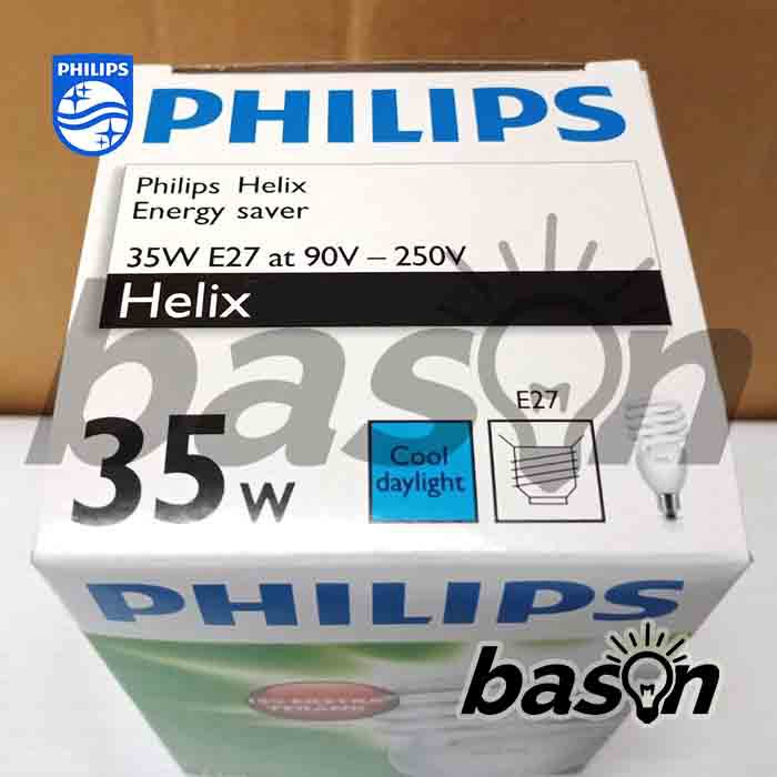 PHILIPS HELIX 35W | Cahaya Putih | E27 | Lampu Hemat Energi