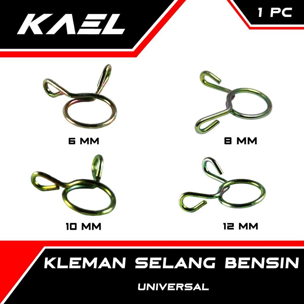 Kleman Selang Bensin Universal Honda &amp; Yamaha &amp; Suzuki &amp; Kawasaki 6 mm 8 mm 10 mm 12 mm  Keleman Klip Clip Slang