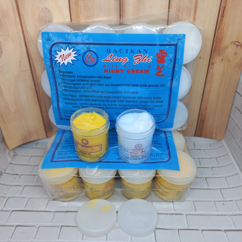 ( Eceran ) Cream Ling Zhi Original Siang Dan Malam//Cream Raacikan Lingzhi Plus Vitamin E