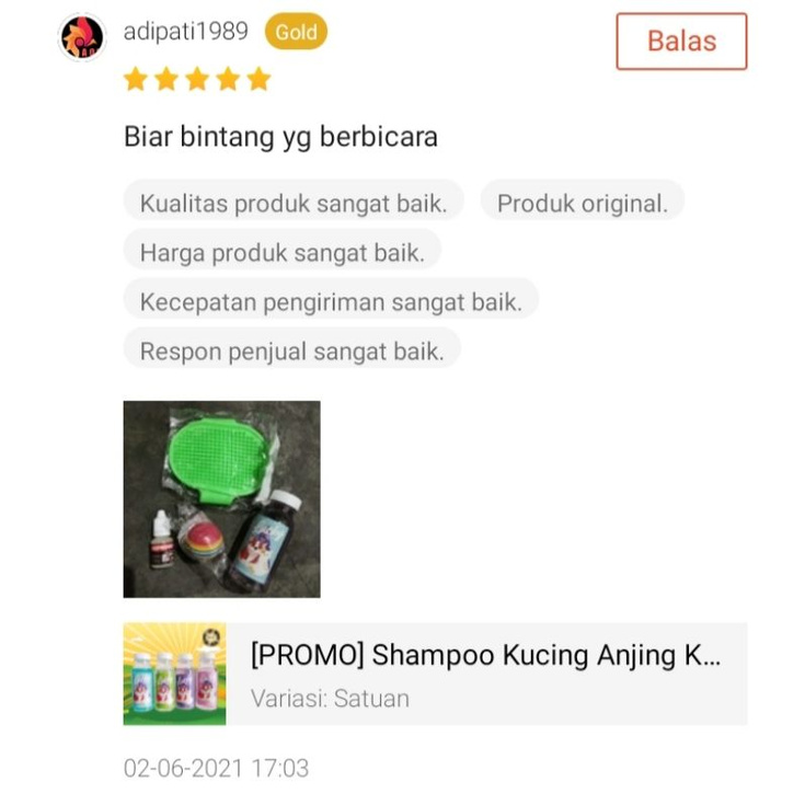 LUCKY 100 - Shampoo Kucing Anjing Kelinci ANTI KUTU &amp; JAMUR MURAH Kental Wangi 100 ml