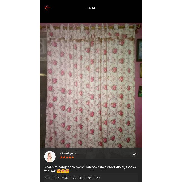 Promo Gorden shabby chic poni rempel Berkualitas