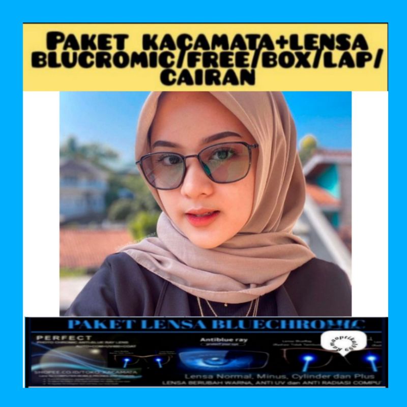 (2189) KACAMATA PRIA WANITA/KACAMATA MINUS/KACAMATA PHOTOCROMIC/KACAMATA ANTIRADIASI 2189