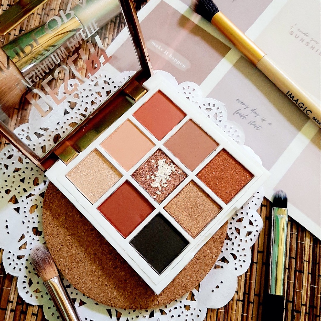 implora desert eyeshadow palette 9 warna