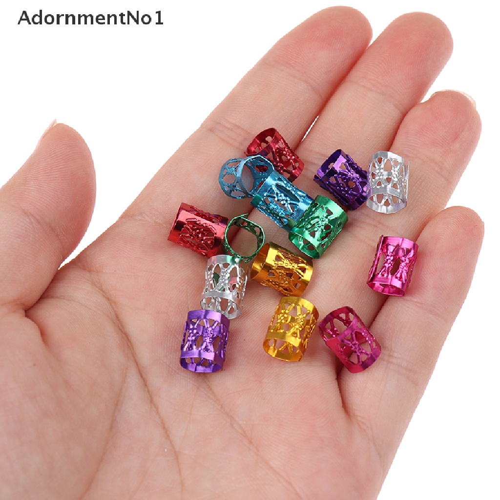 (AdornmentNo1) 100pcs / Set Cincin Manik-Manik Untuk Aksesoris Rambut Kepang / Gimbal