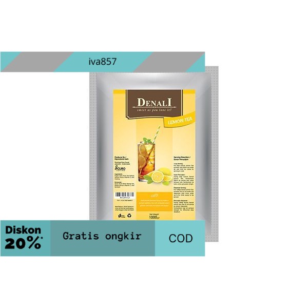 

PROMO Denali Lemon Tea Powder 1 kg GRATIS ONGKIR