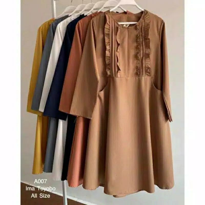 Baju Tunik Terbaru Polos Katun Toyobo