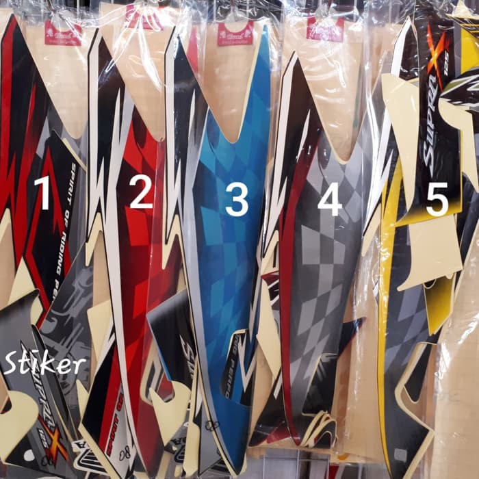 PROMO  STIKER STRIPING SUPRA X 125 TAHUN 2008