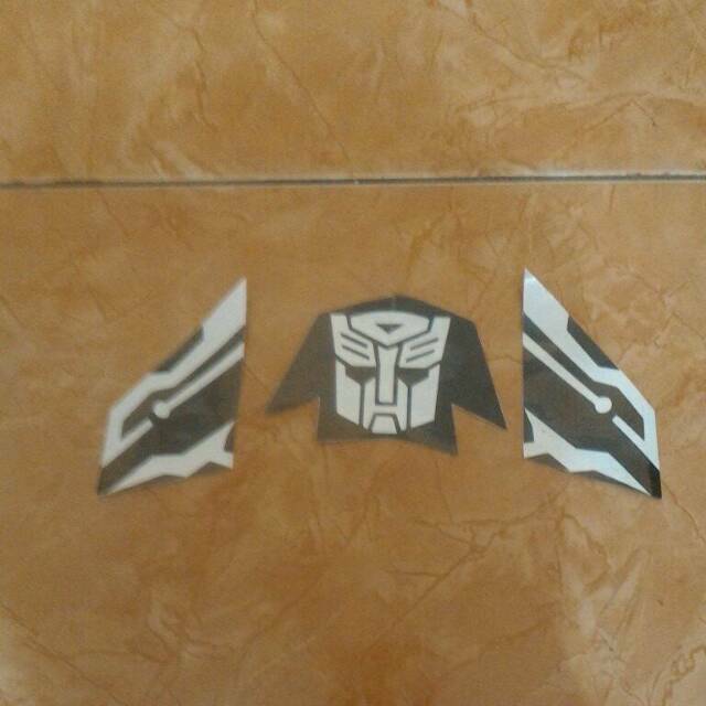 Stiker motif led audi sen custom beat karbu