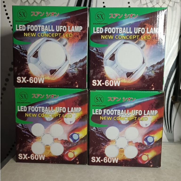 [BAYAR DI TEMPAT] LED UFO FOOTBAL/UFO LAMP SHUANGXIONG SX-60W LED 60 WATT NEW CONCEPT LED