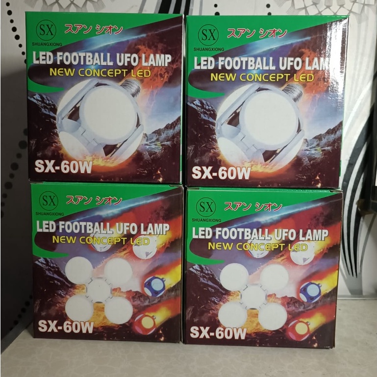 [BAYAR DI TEMPAT] LED UFO FOOTBAL/UFO LAMP SHUANGXIONG SX-60W LED 60 WATT NEW CONCEPT LED