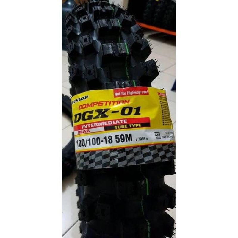 ban luar trail DGX DUNLOP TRAIL ring18 ukuran ban 100/100-18 competisi