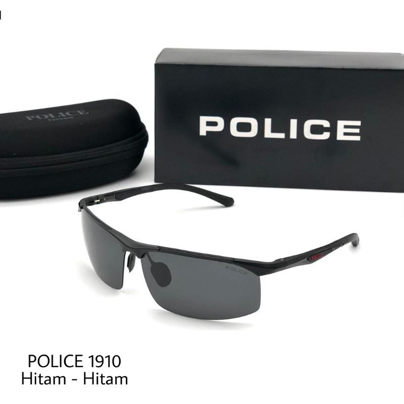 KACAMATA SPORT FASHION AKSESORIS TERBARU LENSA ANTISILAU ANTIRADIASI POLARIZED POLICE 1910