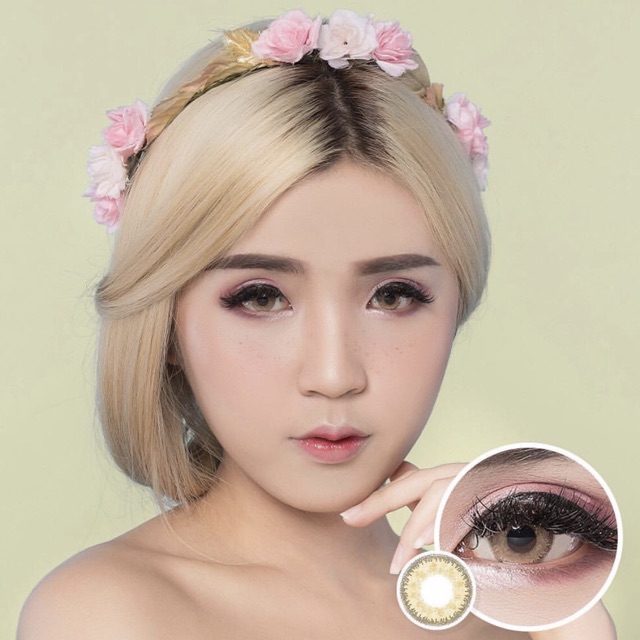 Softlens korea vassens sheer brown gray