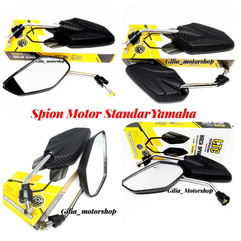 Spion Motor Standar Carbon Tangkai chrome Jupiter z Jupiter mx Vixion Mio model karbon Universal