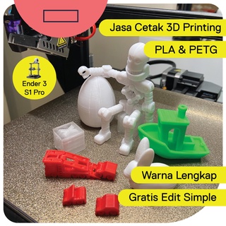 Jasa 3D Print Custom | Cetak 3 Dimensi Bahan PLA+ dan PETG