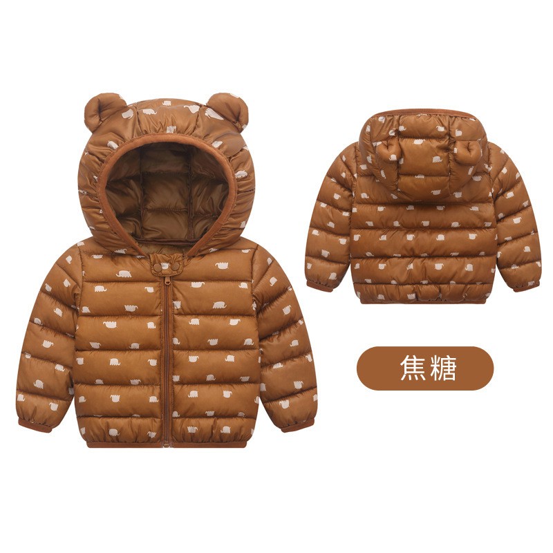acadia.kids [COD] Jaket Anak Laki Perempuan KIDDO Mantel Hangat Hoodie Lengan Panjang Berbagai Warna Import terbaru terlaris termurah bestseller bestselling winter dingin tebal gunung murah reseller dropshipper dropship-COKLAT