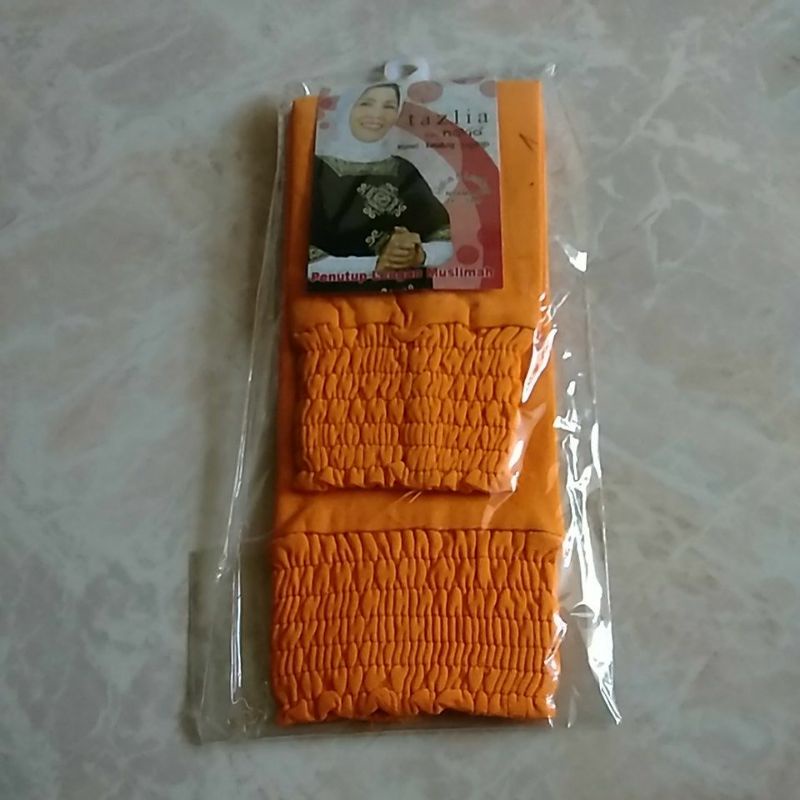 manset tangan kerut pendek /manset tangan original TAZLIA/manset SMOKE-Orange