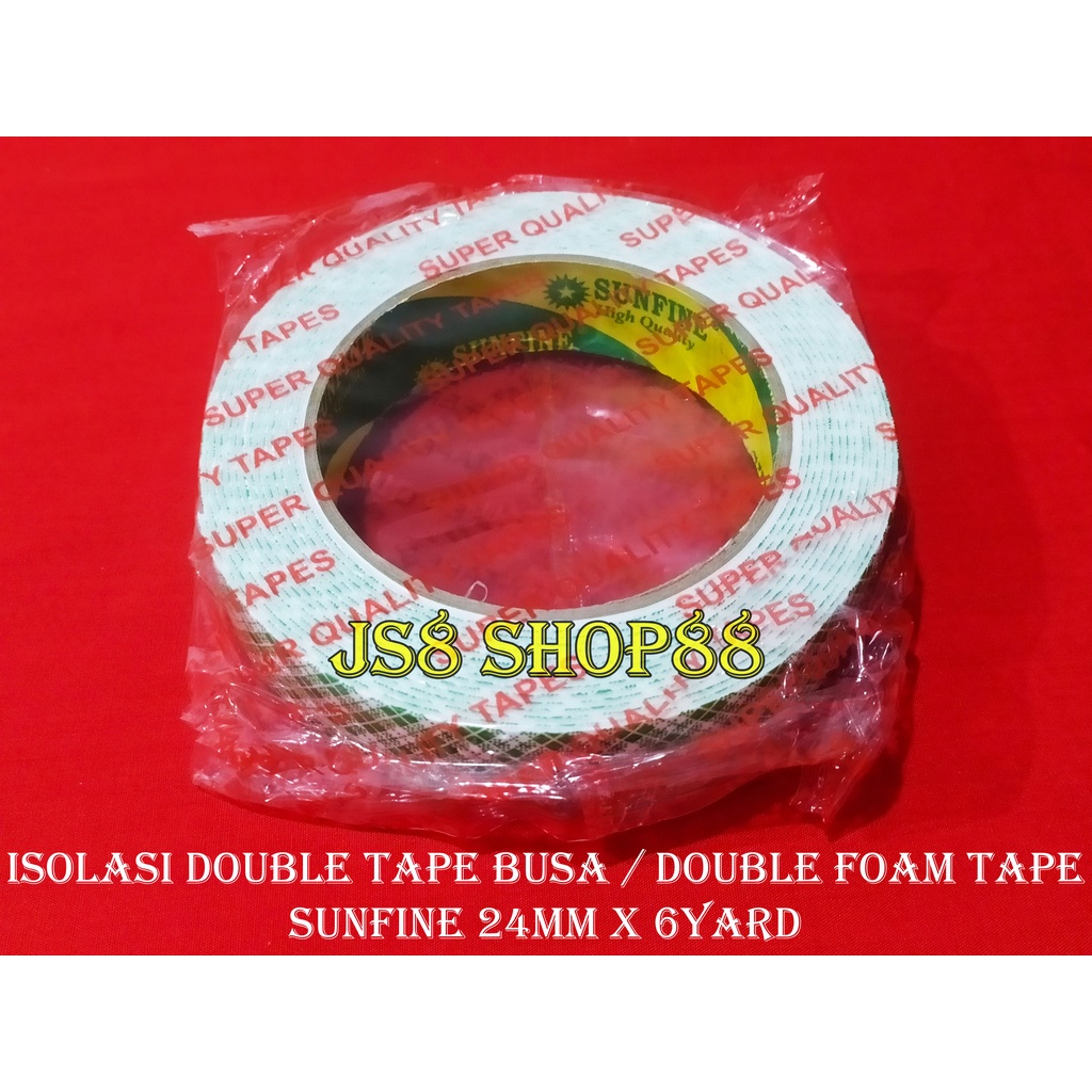 

ISOLASI DOUBLE TAPE BUSA BATIK 24MMx6YARD / DOUBLE TAPE BUSAH FOAM BATIK 24MM x 6YARD HOKI 888 TAPE ORIGINAL MURAH BERKUALITAS