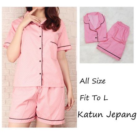 PP ONDE PIYAMA CELANA PENDEK BAJU TIDUR WANITA DEWASA GROSIR TANAH ABANG