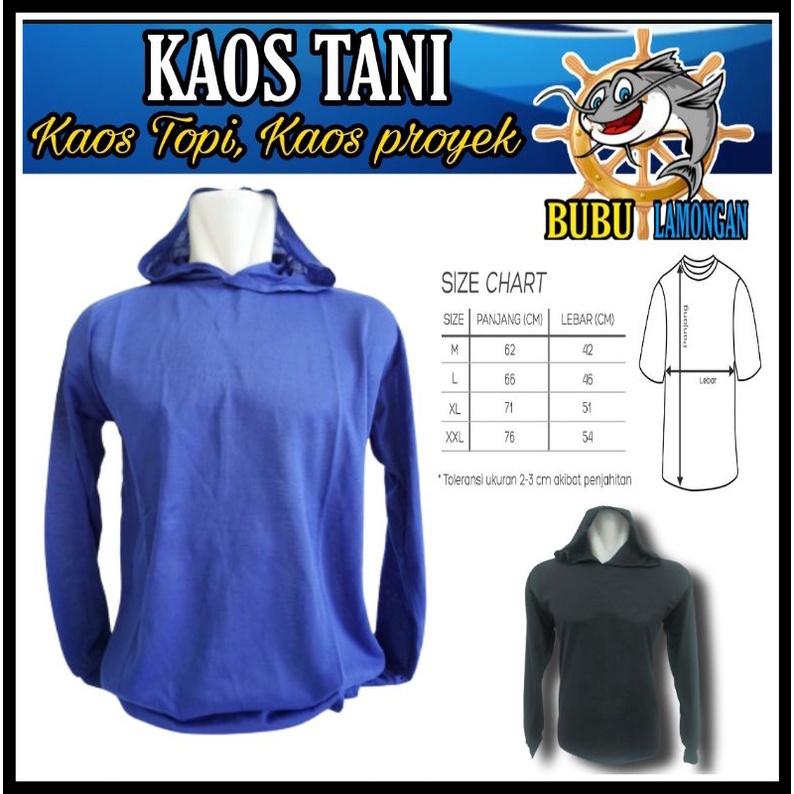 kaos tani/kaos proyek/kaos bertudung