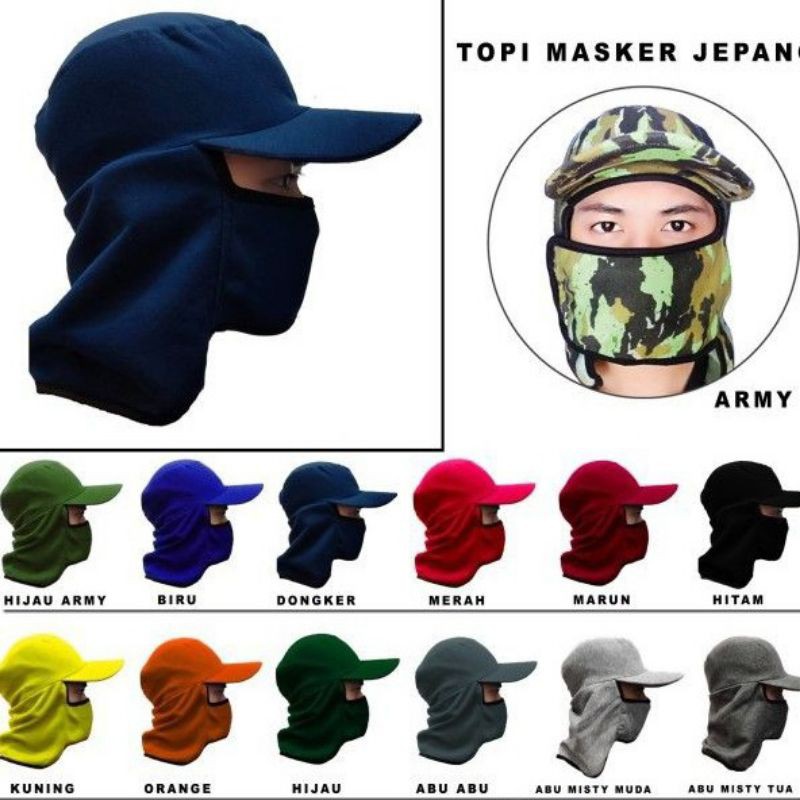 Topi Masker Jepang / Topi Jepang / Topi Masker Mancing / Topi Mancing