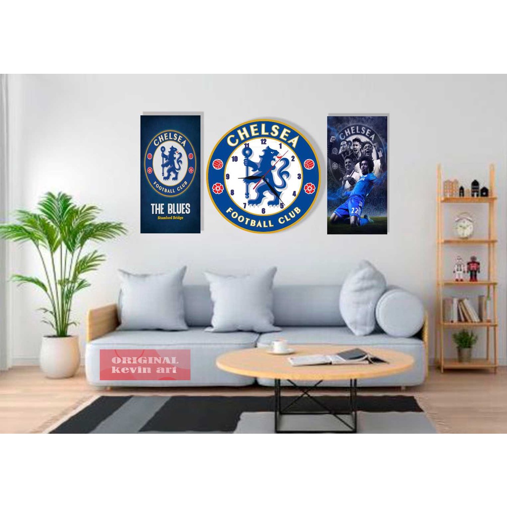 JAM DINDING MINIMALIS LOGO CHELSEA KLUB BOLA INTERNASIONAL UNIK KEREN DAN MEWAH AESTHETIC HOBI KOLEKSI PAJANGAN DINDING DEKORASI RUANG TAMU KALIGRAFI BESAR ARTISTIK KAYU CUSTOM TEMPEL TEMBOK TERLARIS DISKON BISA BAYAR DITEMPAT POSTER DINDING PERNAK PERNIK