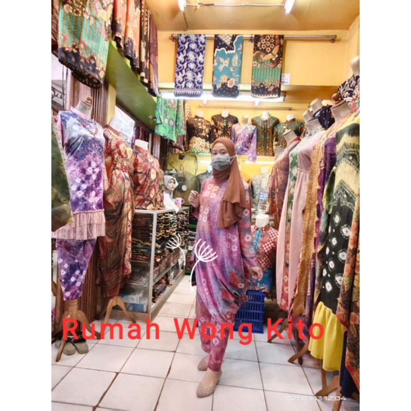 NEW COUPLE SETELAN CELANA MOTIF JUMPUTAN PALEMBANG