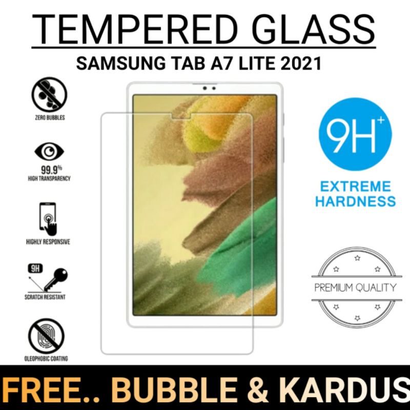 TEMPERED GLASS SAMSUNG TAB A7 LITE 2021 T220 T225 ANTI GORES KACA PREMIUM TABLET