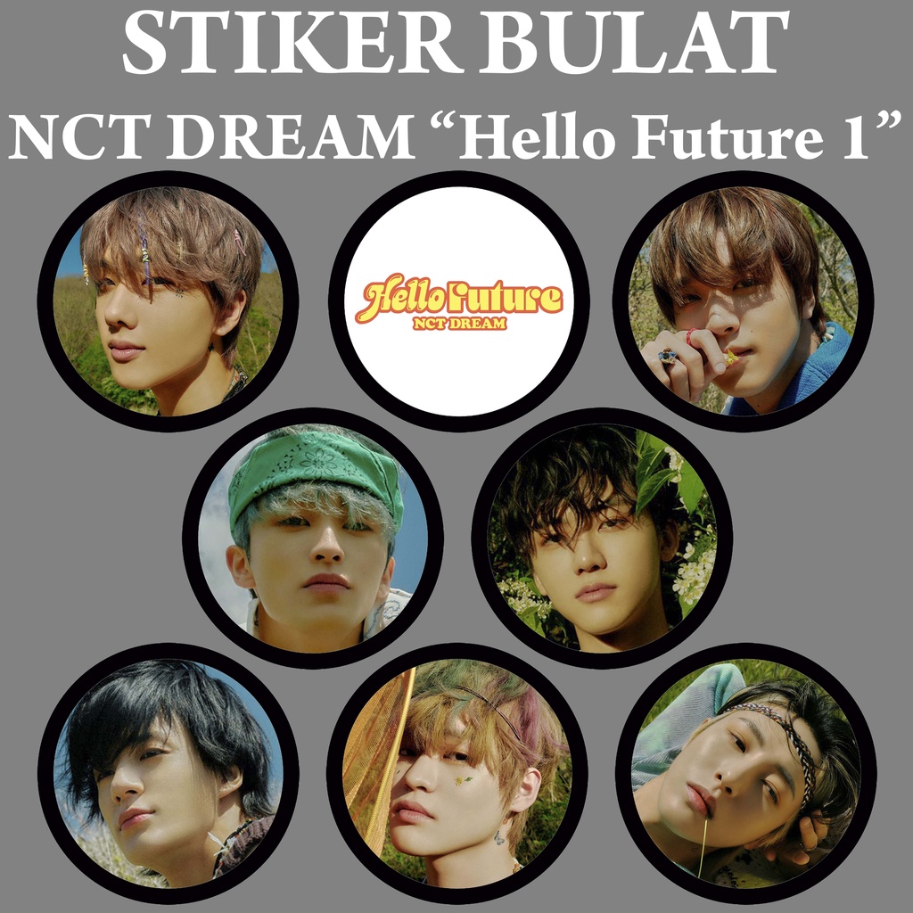 [READY STOCK] Bulat Stiker NCT DREAM Hello Future Kpop Murah