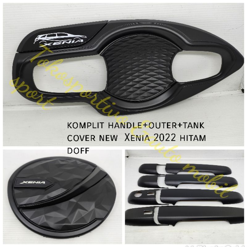 Door handle outer mangkok Tank cover Daihatsu New Xenia 2022 hitam Doff